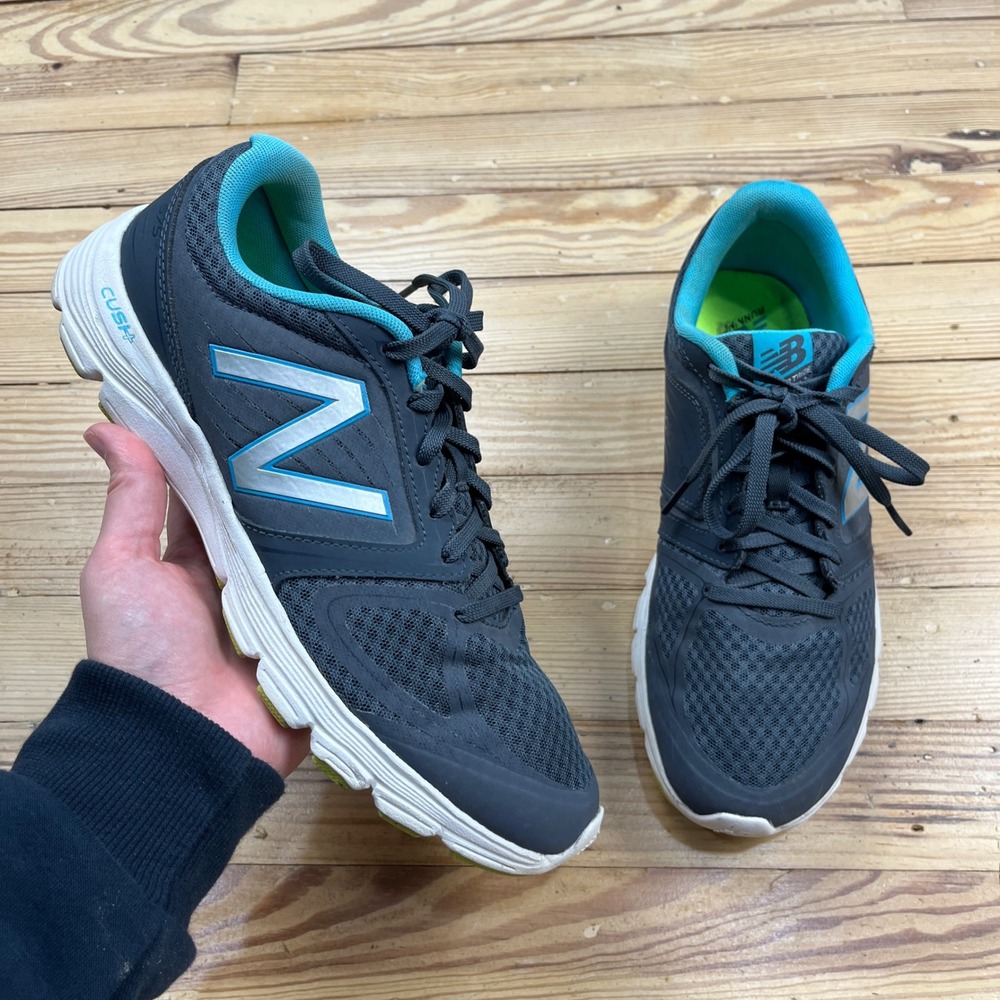 New Balance 575 v2‎ Womens Running Shoes Grey Teal Lime athletic W575LT2 Size 11